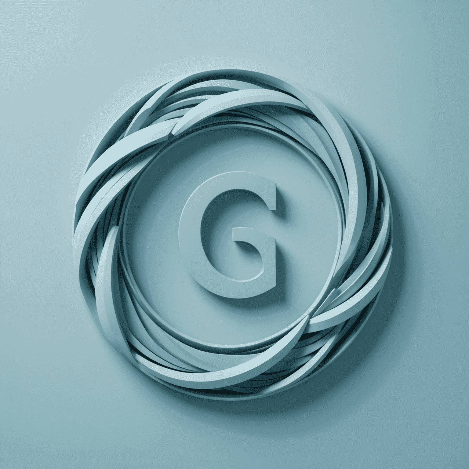 Spinde Logo - Ein stilisiertes S in sanftem Pastellblau, das Gemeinschaft und Zusammenhalt symbolisiert