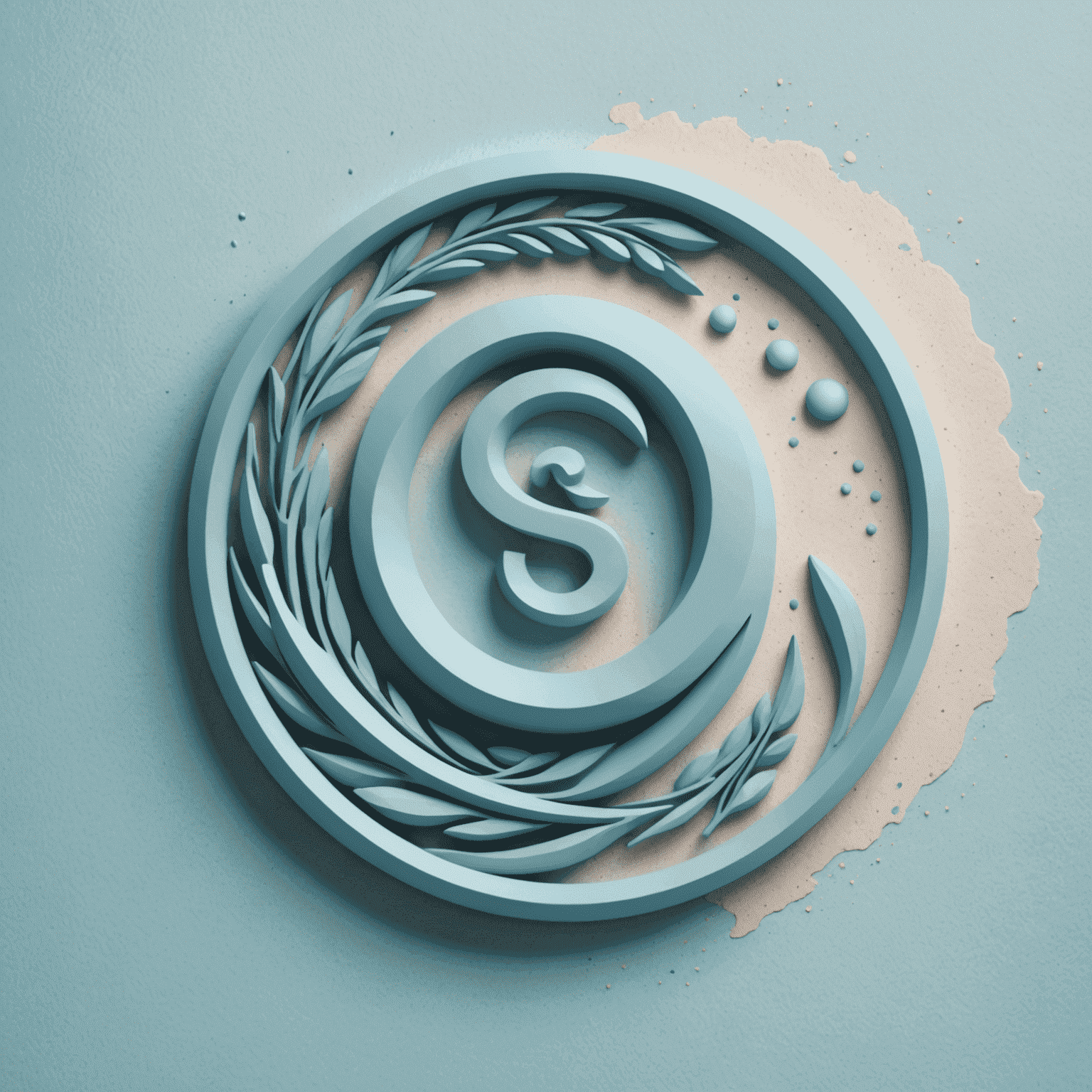 Spinde Logo - Ein stilisiertes S in sanftem Pastellblau, das Gemeinschaft und Zusammenhalt symbolisiert