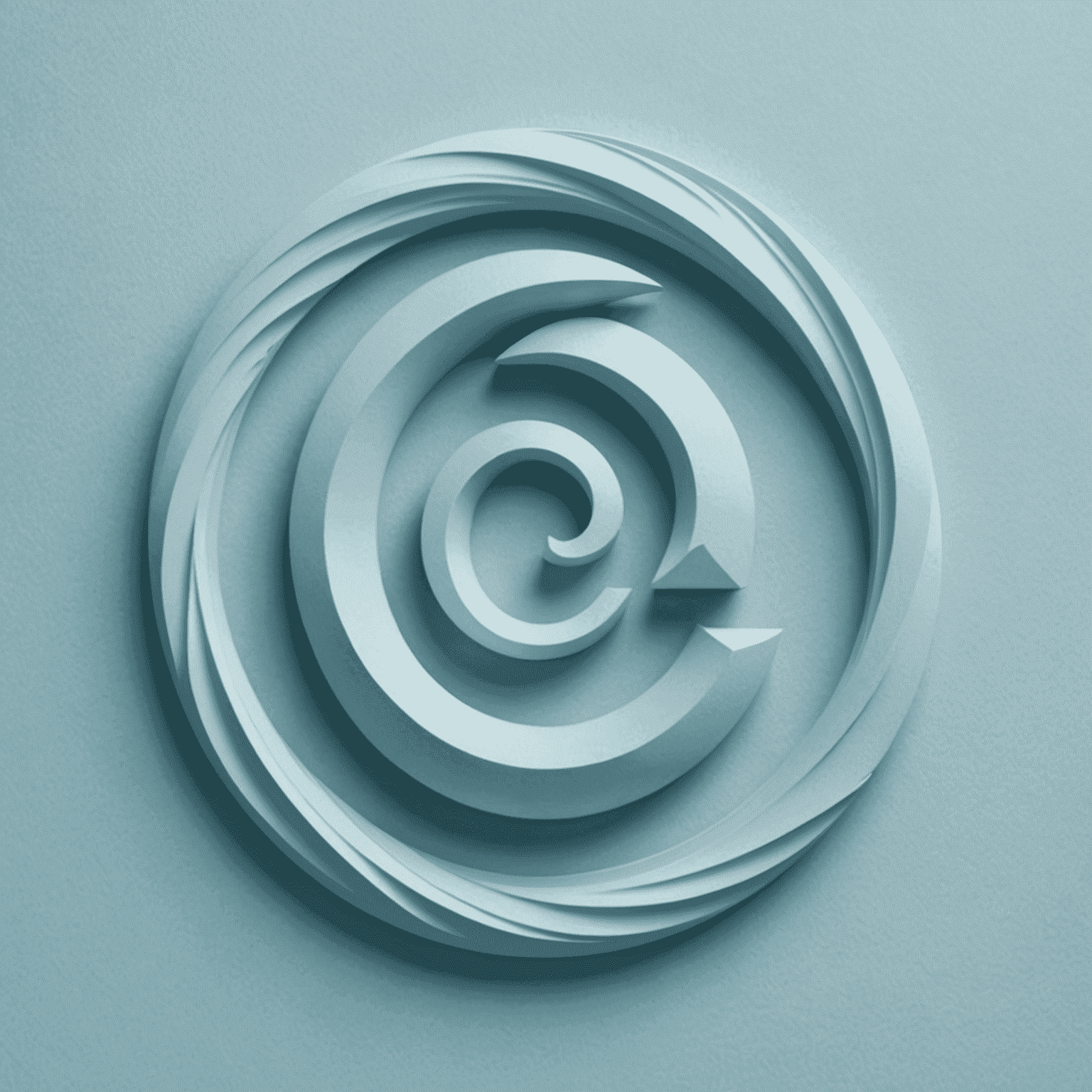 Spinde Logo - Ein stilisiertes S in sanftem Pastellblau, das Gemeinschaft und Zusammenhalt symbolisiert
